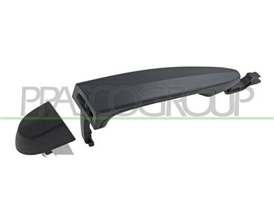 FRONT DOOR HANDLE RIGHT+REAR RIGHT/LEFT-OUTER-BLACK-WITHOUT KEY HOLE