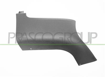 REAR BUMPER END CUP LEFT-BLACK-TEXTURED FINISH