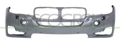 FRONT BUMPER-PRIMED-WITH PDC, HEADLAMP WASHERS AND PARK ASSIST HOLES+SENSOR HOLDERS-WITH CUTTING MARKS FOR CAMERA