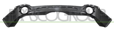 REAR BUMPER-LOWER-BLACK-TEXTURED-WITH MOLDING HOLES-WITH SINGLE ROUND EXHAUST HOLE ON RIGHT AND LEFT SIDE MOD. EXCELLENCE/EXPERIENCE
