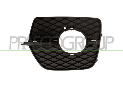 BUMPER GRILLE LEFT-BLACK-WITH FOG LAMP HOLES-WITH MOLDING HOLES > 12