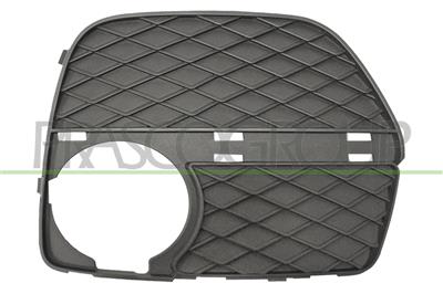 BUMPER GRILLE LEFT-BLACK-WITH FOG LAMP HOLES-WITH MOLDING HOLES 12 >