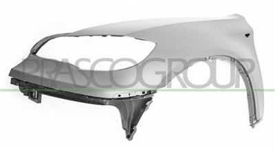 FRONT FENDER LEFT-PRIMED-WITH SIDE REPEATER HOLE-WITH HEADLAMP WASHER CUTTING MARKS-PLASTIC