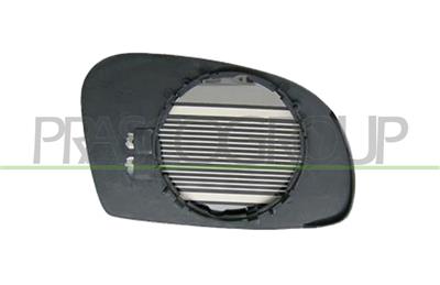 MIRROR GLASS BASE LEFT-ASPHERICAL-CHROME