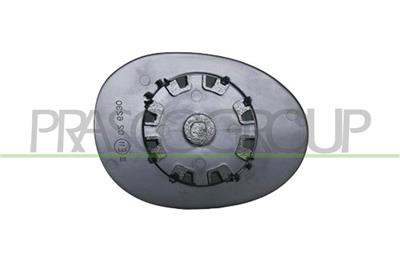 CRISTAL+SOPORTE IZQUIERDO-CONVEXO-CROMADO