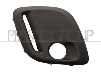 BUMPER GRILLE RIGHT-BLACK-WITH FOG LAMP HOLES-WITH LED DAY LIGHT