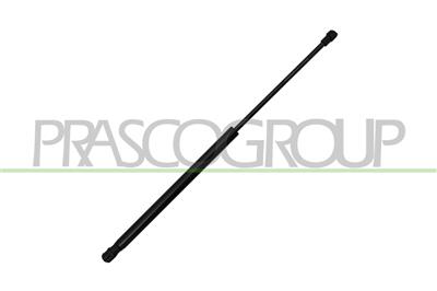 REAR HATCH WINDOW GAS SPRING RIGHT/LEFT - 190 N - L 488,5 mm - C 191,5 mm - Ø 18 mm - Ø 8 mm