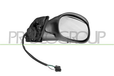 RETROVISORE DESTRO-ELETTRICO-NERO-CONVESSO-3 PINS