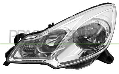 OPTICA IZQUIERDA H1+H7 ELECTRICA-CON MOTOR-CROMADA