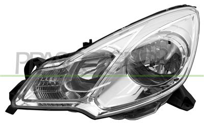 HEADLAMP LEFT H1+H7 ELECTRIC-WITH MOTOR-CHROME