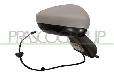 DOOR MIRROR RIGHT-ELECTRIC-PRIMED-WITH SENSOR-WITH LAMP-CONVEX-7 PINS