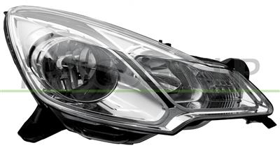 HEADLAMP RIGHT H1+H7 ELECTRIC-WITH MOTOR-BLACK