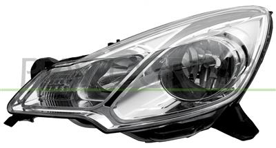HEADLAMP LEFT H1+H7 ELECTRIC-WITH MOTOR-BLACK