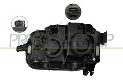 OPTICA DERECHA H7+H7-ELECTRICA-CON MOTOR