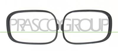 SET OF FOG LIGHT FRAME SMOOTH BLACK TO BE PRIMED (RIGHT+LEFT)