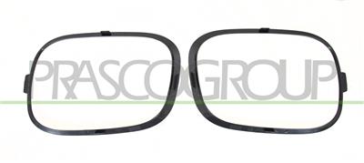 SET OF FOG LIGHT FRAME SMOOTH BLACK TO BE PRIMED (RIGHT+LEFT)