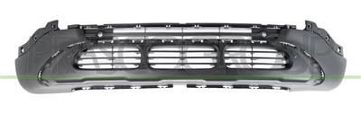 FRONT BUMPER SPOILER-BLACK-TEXTURED FINISH-WITH MOLDING HOLES-WITH PDC+SENSOR HOLDERS