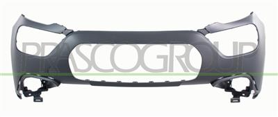 FRONT BUMPER-UPPER-PRIMED-WITH TOW HOOK COVER-WITH CUTTING MARKS FOR PDC