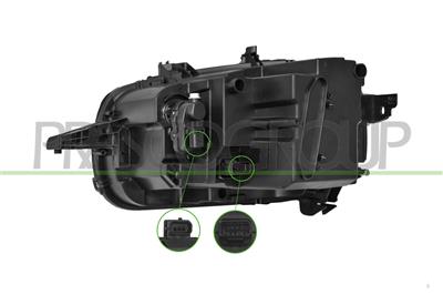 HEADLAMP RIGHT-ELECTRIC-WITH MOTOR-LED