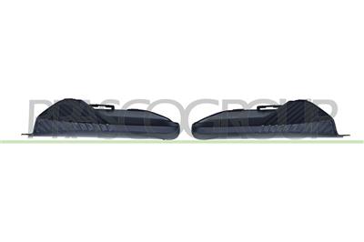 SET OF FRONT BUMPER MOLDINGS