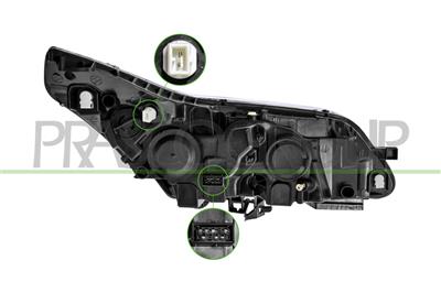 PROIETTORE SINISTRO H1+H7-ELETTRICO-CON MOTORE