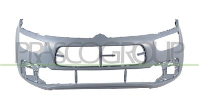 FRONT BUMPER-PRIMED-WITH TOW HOOK COVER-WITH CUTTING MARKS FOR PARK ASSIST