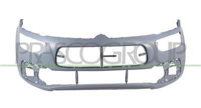 FRONT BUMPER-PRIMED-WITH TOW HOOK COVER-WITH CUTTING MARKS FOR PARK ASSIST