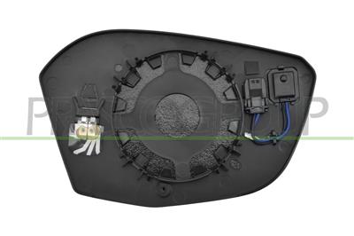 SPIEGELGLAS LINKS-HEIZBAR-MIT BLIS-KONVEX-2 PIN