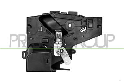 REAR DOOR HANDLE LEFT-INNER-WITH CHROME LEVER-BLACK HOUSING