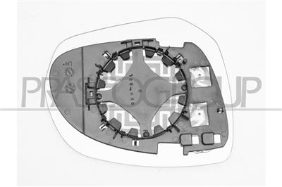 PIASTRA SPECCHIO SINISTRA-TERMICA-CONVESSA-BLU