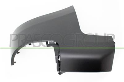 REAR BUMPER END CUP LEFT-BLACK-TEXTURED FINISH-TAILGATE-SHORT WHEEL BASE