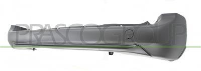 REAR BUMPER-BLACK-TEXTURED FINISH-WITH CUTTING MARKS FOR PDC