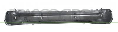 REAR BUMPER-BLACK-TEXTURED FINISH-WITH TOW HOOK COVER-WITH PDC HOLES+SUPPORTS-WITH PARK ASSIST