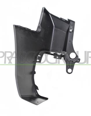 REAR BUMPER END CUP RIGHT-BLACK-TEXTURED FINISH-SHORT WHEEL BASE MOD. TAILGATE