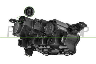 SCHEINWERFER LINNKS-H7+H1-OBEN-MIT LWR-MIT MOTOR