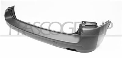 REAR BUMPER-BLACK-TEXTURED FINISH-WITH TOW HOOK COVER-WITH PDC AND PARK ASSIST CUTTING MARKS MOD. SHORT WHEELBASE VAN