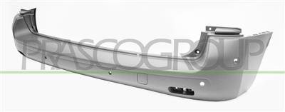 STOSSTANGE HINTEN-GRUNDIERT-MIT LOECHERN FUER PDC UND EINPARKHILFE+SENSORHALTER MOD. SPACE TOURER KURZER RADSTAND