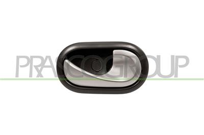 FRONT/REAR DOOR HANDLE RIGHT-INNER-WITH SILVER LEVER-BLACK HOUSING-CABLE