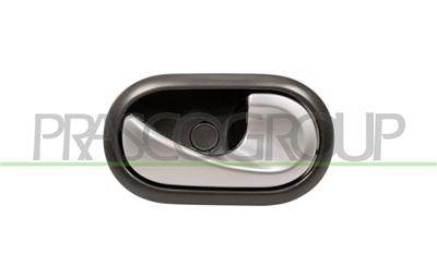 FRONT/REAR DOOR HANDLE RIGHT-INNER-WITH CHROME LEVER-BLACK HOUSING-CABLE