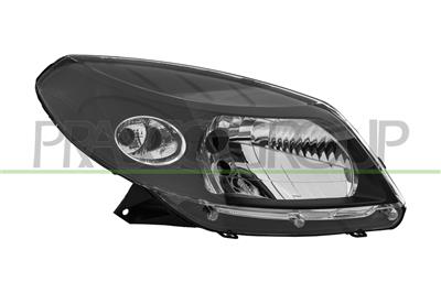 OPTICA DERECHA H4-ELECTRICA-SIN MOTOR-NEGRA