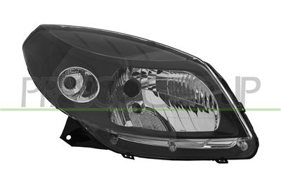 HEADLAMP RIGHT H4-ELECTRIC-WITHOUT MOTOR-BLACK