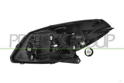 HEADLAMP RIGHT H4-ELECTRIC-WITHOUT MOTOR-BLACK