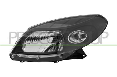 OPTICA IZQUIERDA H4-ELECTRICA-SIN MOTOR-NEGRA