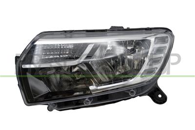PROIETTORE SINISTRO H7+H7-ELETTRICO-CON MOTORE-CON LUCE DIURNA-CON REGOLATORE CAVI-LED