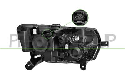SCHEINWERFER LINKS-H7+H7-OHNE LWR-MIT MOTOR-LED