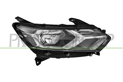 HEADLAMP RIGHT H7+H15-ELECTRIC-WITHOUT MOTOR-CHROME