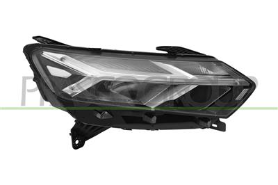 OPTICA DERECHA H7-ELECTRICA-CON MOTOR-CON LUZ DIURNA-CON PERFIL CROMADO-LED