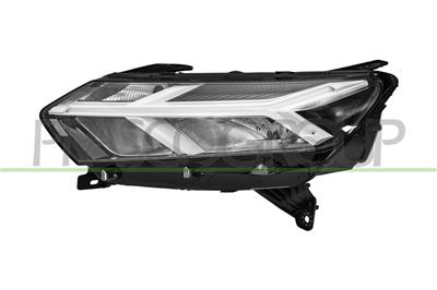 HEADLAMP LEFT H7-ELECTRIC-WITHOUT MOTOR-WITH DAY RUNNING LIGHT-WITH WHITE RIM-LED