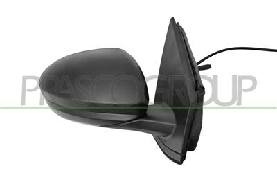 DOOR MIRROR RIGHT-WITH CABLE-BLACK-WITH SENSOR-CONVEX-2 PINS