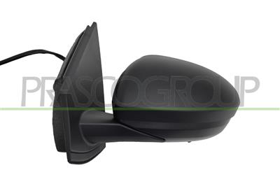 DOOR MIRROR LEFT-ELECTRIC-BLACK-HEATED-CONVEX-5 PINS